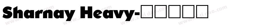 Sharnay Heavy字体转换